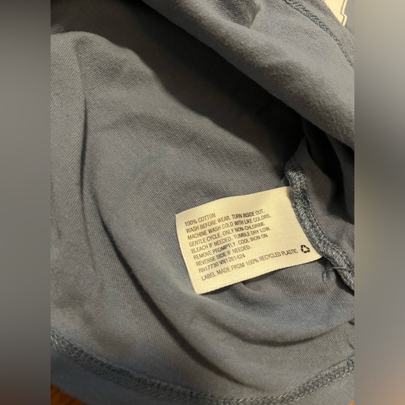 art class Girls S 6/6X Tank Top BOSTON Slate Blue Raw-Edge Cut-Off Sleeves - Picture 6 of 10